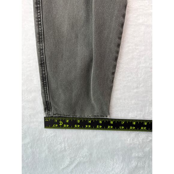 Free People Paperbag Pants XS Button Fly Drawstring Black Jogger Jeans - Picture 5 of 8